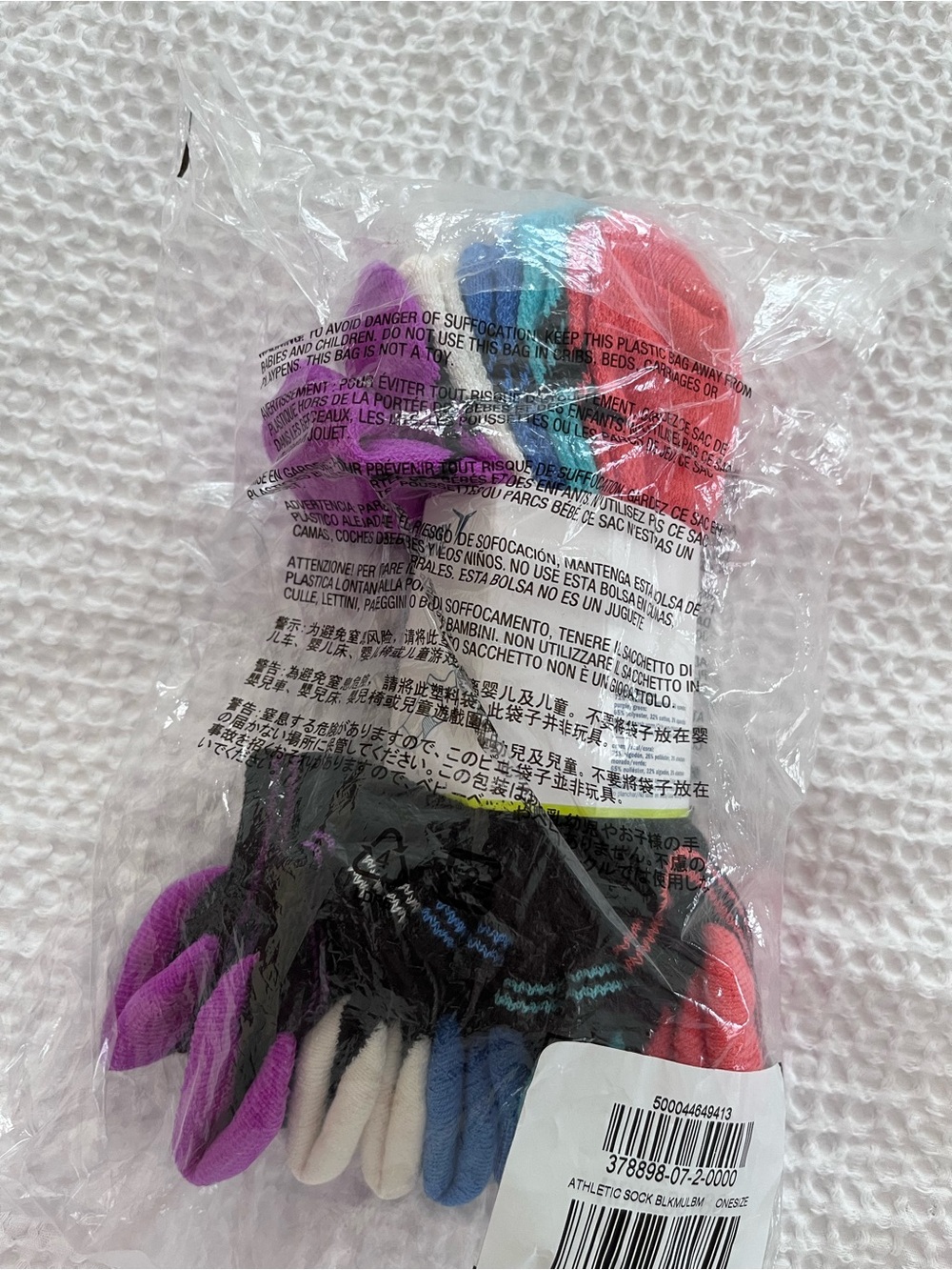 Old Navy Women's Multicolor Toe Socks - Pink Purple Blue Black Cream